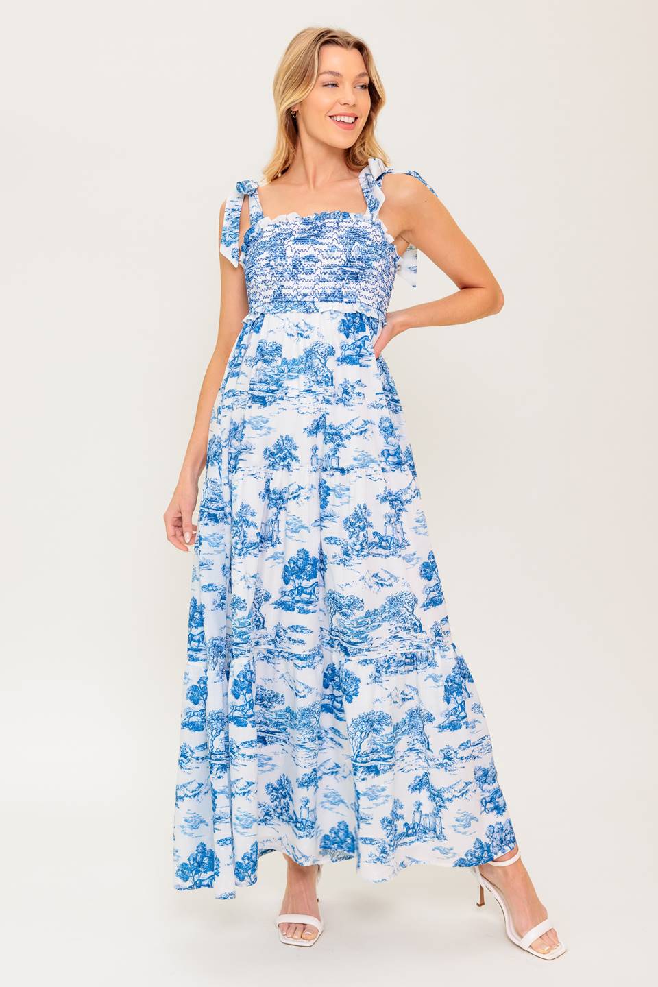 WHEN IN ROME WOVEN MIDI DRESS Flying Tomato